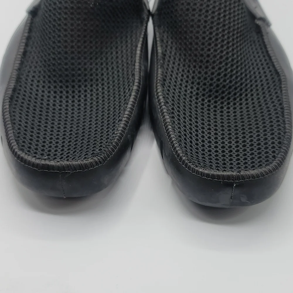 FLOATS BY ROBERT WAYNE SLOOP MESH/RUBBER WATER BOAT LOAFERS BLACK MENS 11D